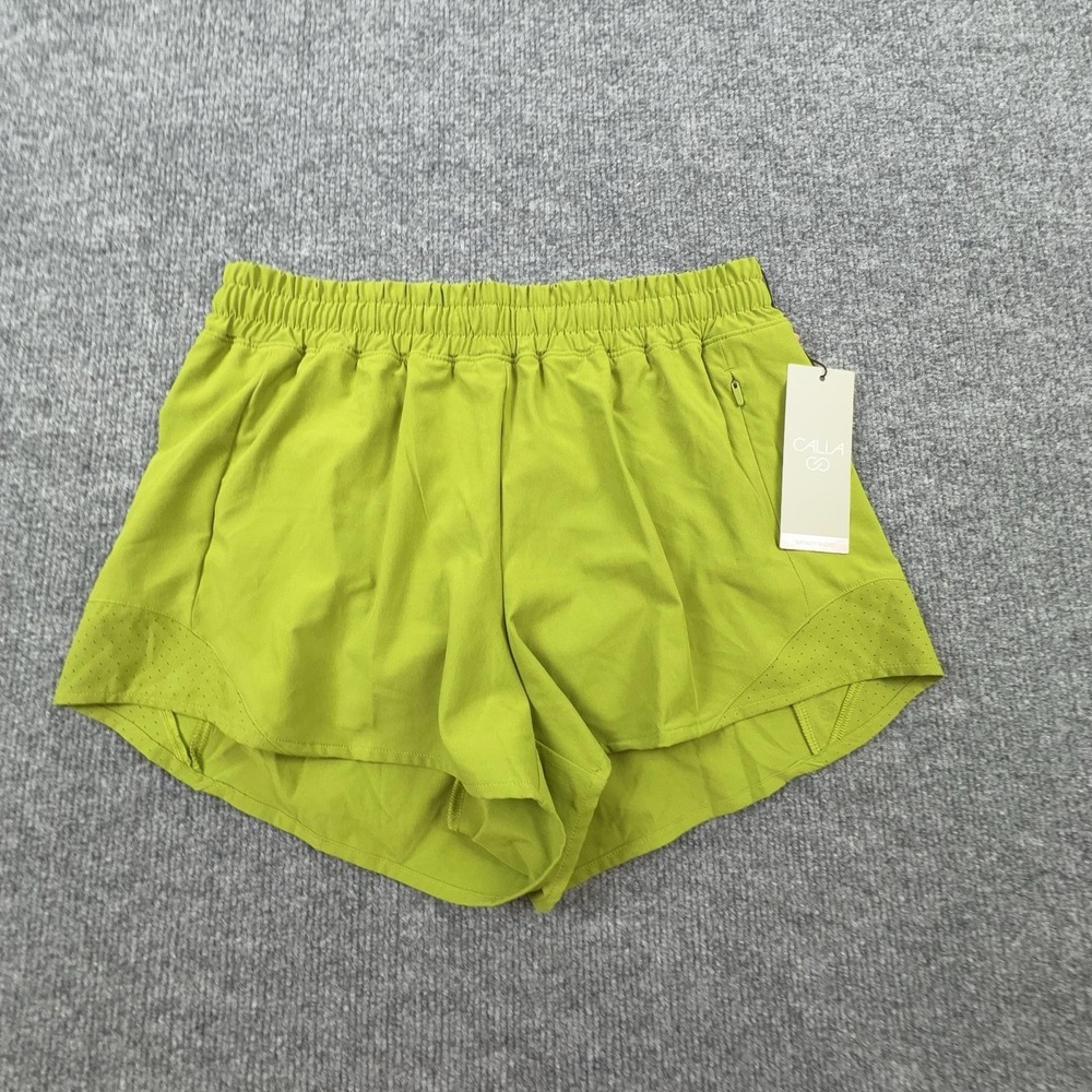 Calia Infinity Shorts Womens XS Dark Green 3 Inch Inseam Athletic WAX12336